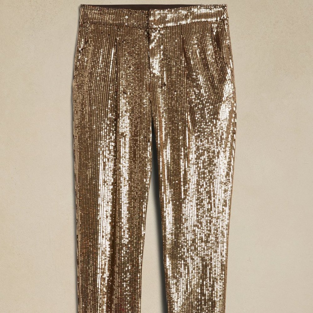 *NWT* Gold Sequin Pants sz 20